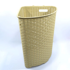 Кошик для білизни "RATTAN" Туреччина 52л КУТОВИЙ Dunya Plastik 05005