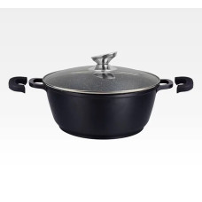 Каструля Mayerhoff MH-9050 з кришкою, мрамор+ кераміка кован. алюм 32 х 14см/12,5 л/в коробці 6шт/ящ