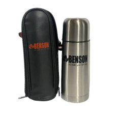Термос BENSON/BN-050 (350мл) вакуум/нерж/защілка/ з чохлом кож/зам 20шт/уп