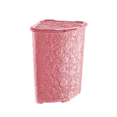 Кошик для білизни "АЖУР" Туреччина 52л КУТОВИЙ Dunya Plastik