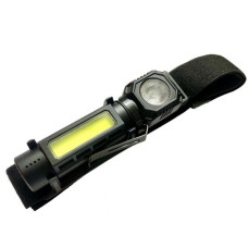 Фонарик налобний BL-988  (2 режима+магніт/USB зарядка)