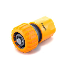 Конектор 3/4 для шланга полив. Presto-PS (ORANGE) з аквастопом 25шт/уп 5820