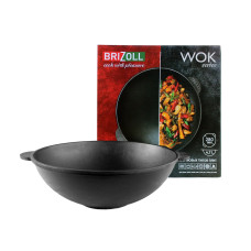 Казанок- сковорода BRIZOLL WOK чавунний 4,7л 300 х103мм