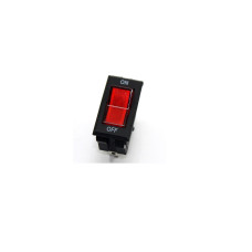 Кнопка клавішна ВКЛ/ВИКЛ RS606 / конт. 16А-250V + підсвітка