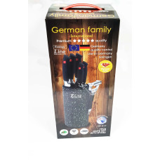 Набір Кухонних Ножів German Family GF-S17 з підставкою