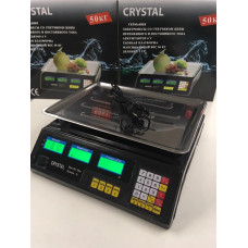 Вага з лічильником ціни 50кг/ CRYSTAL CT-500    5 шт/ящ ★