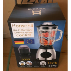 Блендер HENSCHLL HS-7777 1000W + КАВОМОЛКА