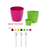 120/39 Горщик Магнолія - світло зелений 10 шт./уп. (200-39) 1,6 л