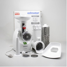 Електромясорубка Zelmotor 489.82 / 1900 Вт з набором шинковка/кубик/ковбаса