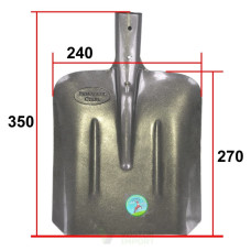Лопата рельсова сталь Совкова з ребром жорсткості  (800гр ) 12шт/уп