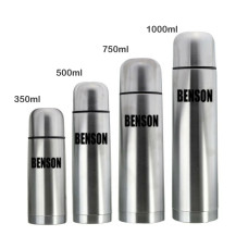 Термос BENSON/BN-051 (0,5л) вакуум/нерж/защілка/ з чохлом кож/зам 20шт/уп