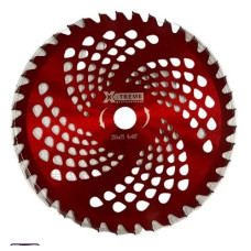 Ніж для мотокоси 10"/255х25,4х40Т победит/напайка (вигнута тарілка)