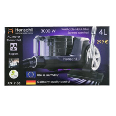 Пилосос Henschll XN19-88 колбовий, 4L - 3000W/фіолетовий/рожевий/голубий