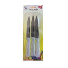 Набір ножів Fruit knife 10см пласт/ручка 3шт/уп ( ЦІНА ЗА УПАКОВКУ )